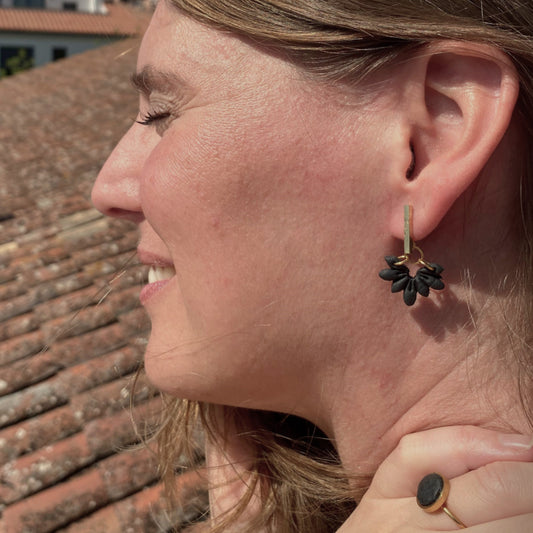 Doncella Mariposa - Pendientes y Anillo