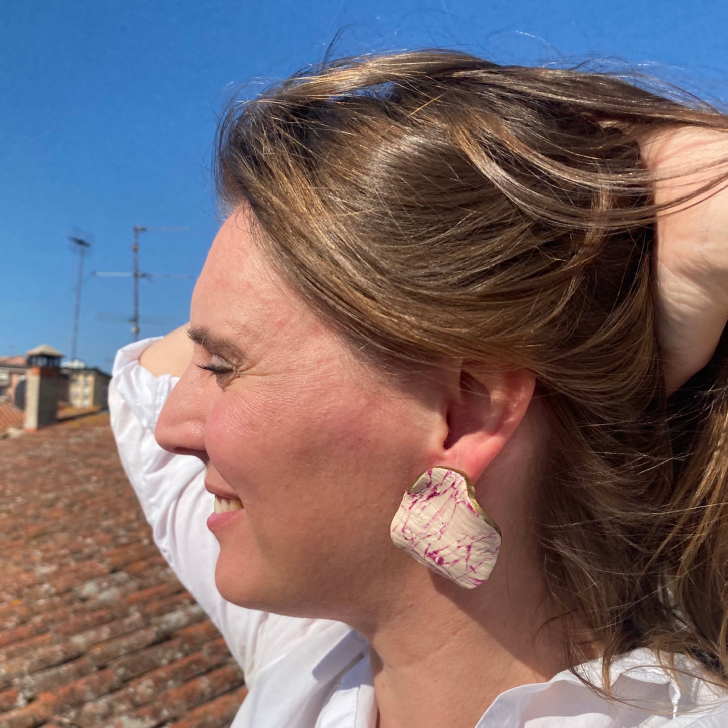 Kali - Crema y fucsia