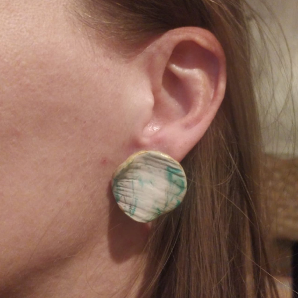 Sarasvati - crema y agua esmeralda