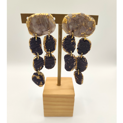 Lakshmi - grandes color gris y azul profundo