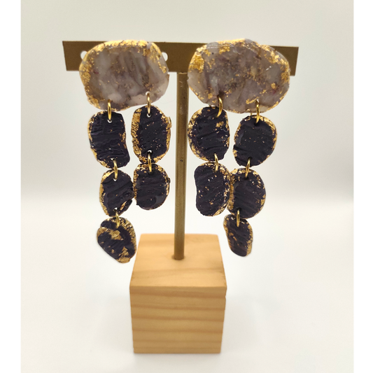 Lakshmi - grandes color gris y azul profundo