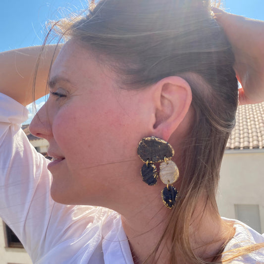 Lakshmi - grandes crema y azul