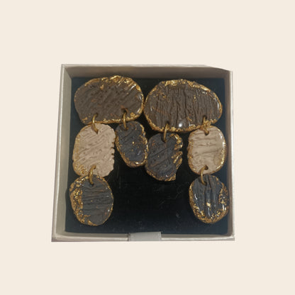 Lakshmi - grandes crema y azul