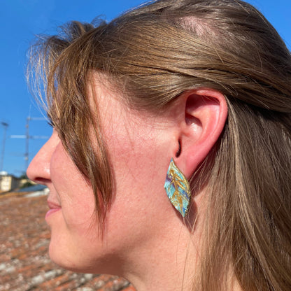 Minerva - turquesa y azul intenso