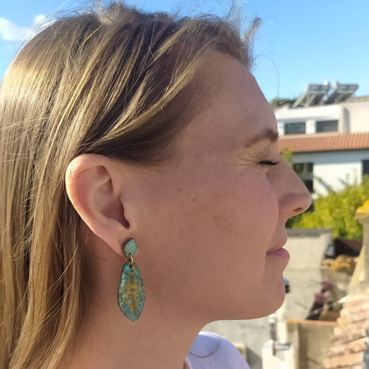 Minerva - dos piezas azul y turquesa