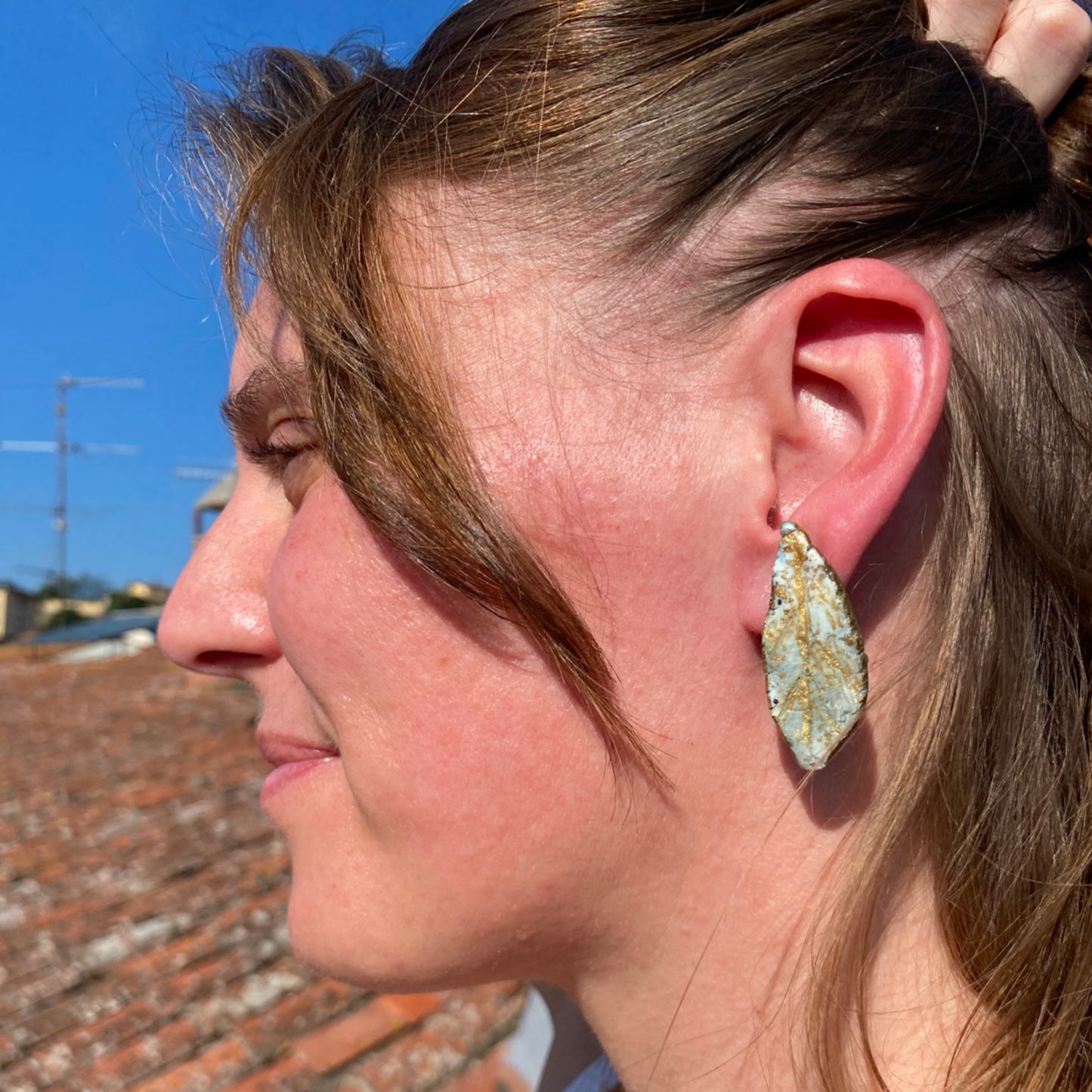 Minerva - turquesa y dorado