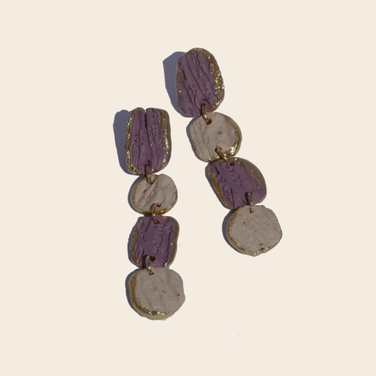 Lakshmi - cuatro piezas malva y crema