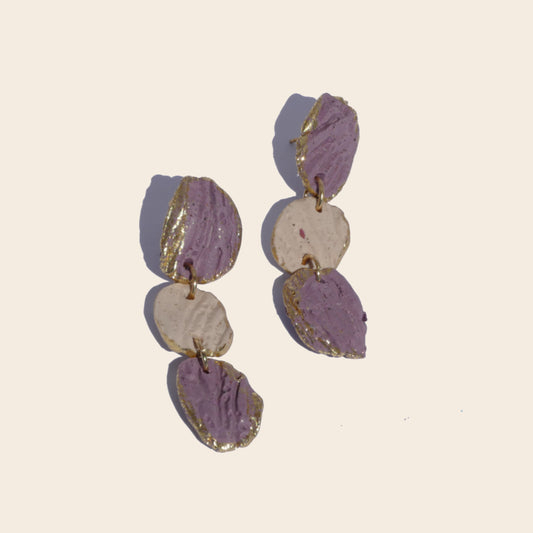 Lakshmi - tres piezas crema y malva