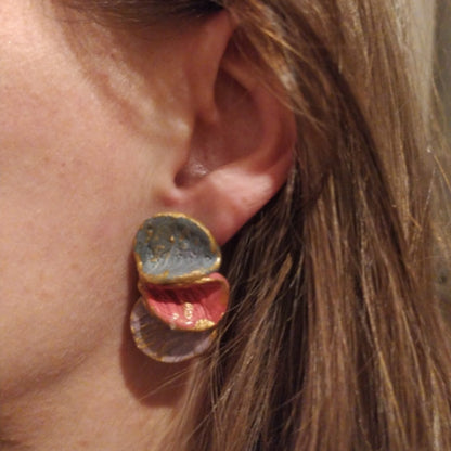 Venus - conjunto tonos piedra, coral y lavanda